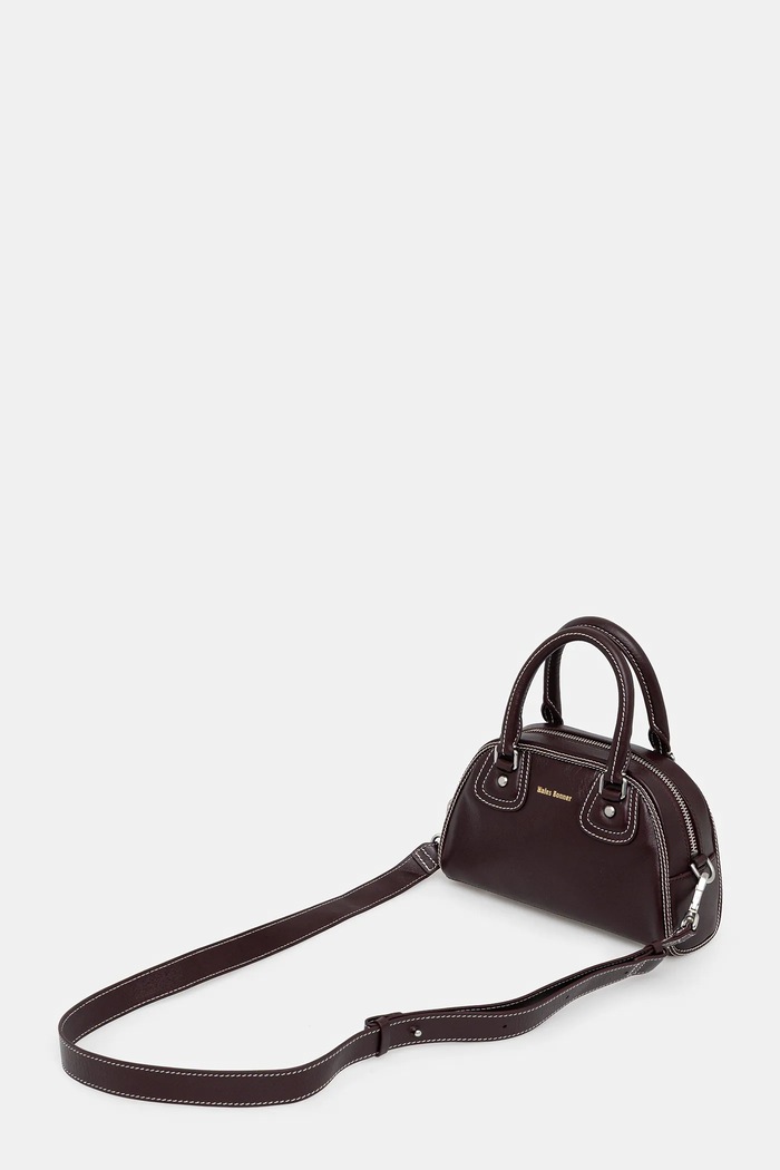 Аксессуары Кожаная сумка adidas Originals x Wales Bonner Bwl Bag JD1167 фиолетовой