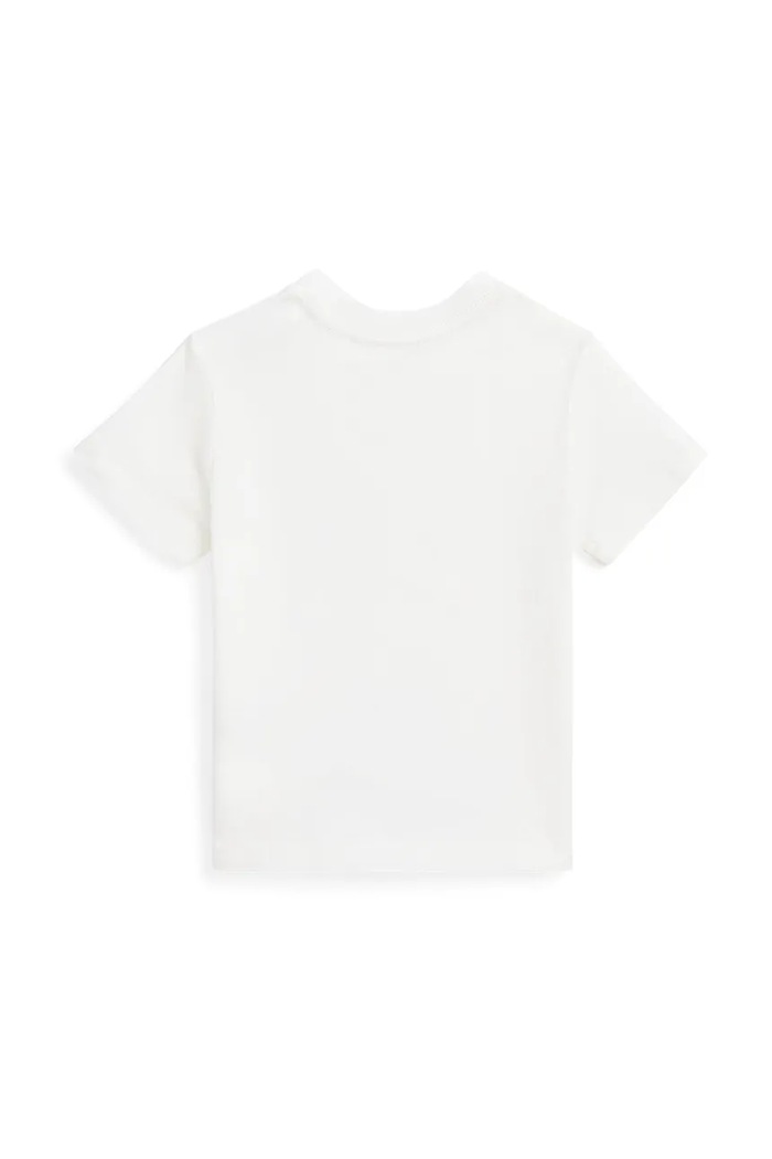 Otroška bombažna kratka majica Polo Ralph Lauren 320958332001 bela SS25