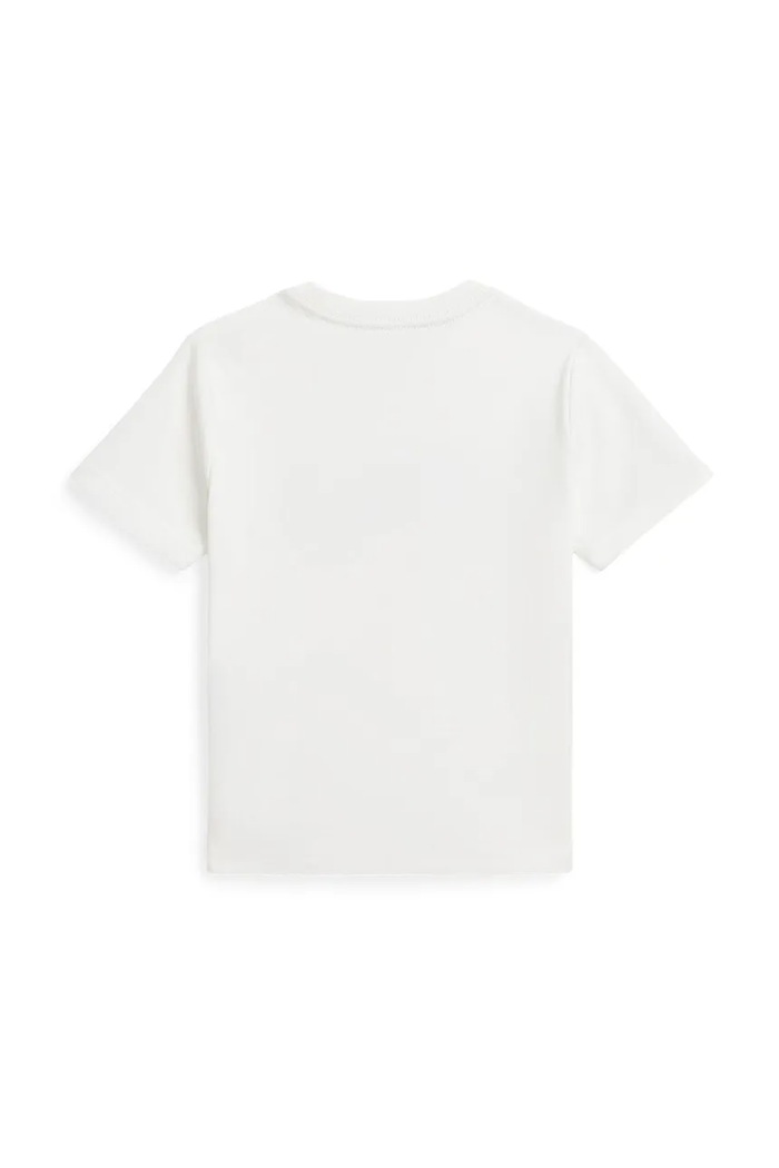 Polo Ralph Lauren t-shirt bawełniany dziecięcy 322958159002 biały SS25