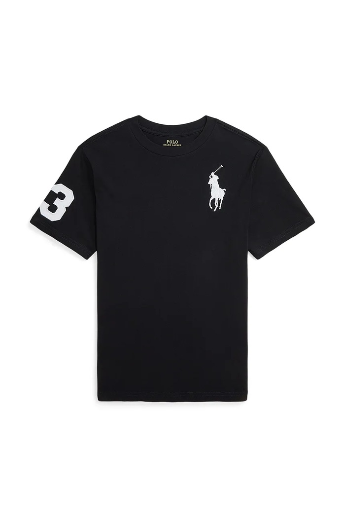 Polo Ralph Lauren t-shirt bawełniany dziecięcy bawełna czarny 323832907055