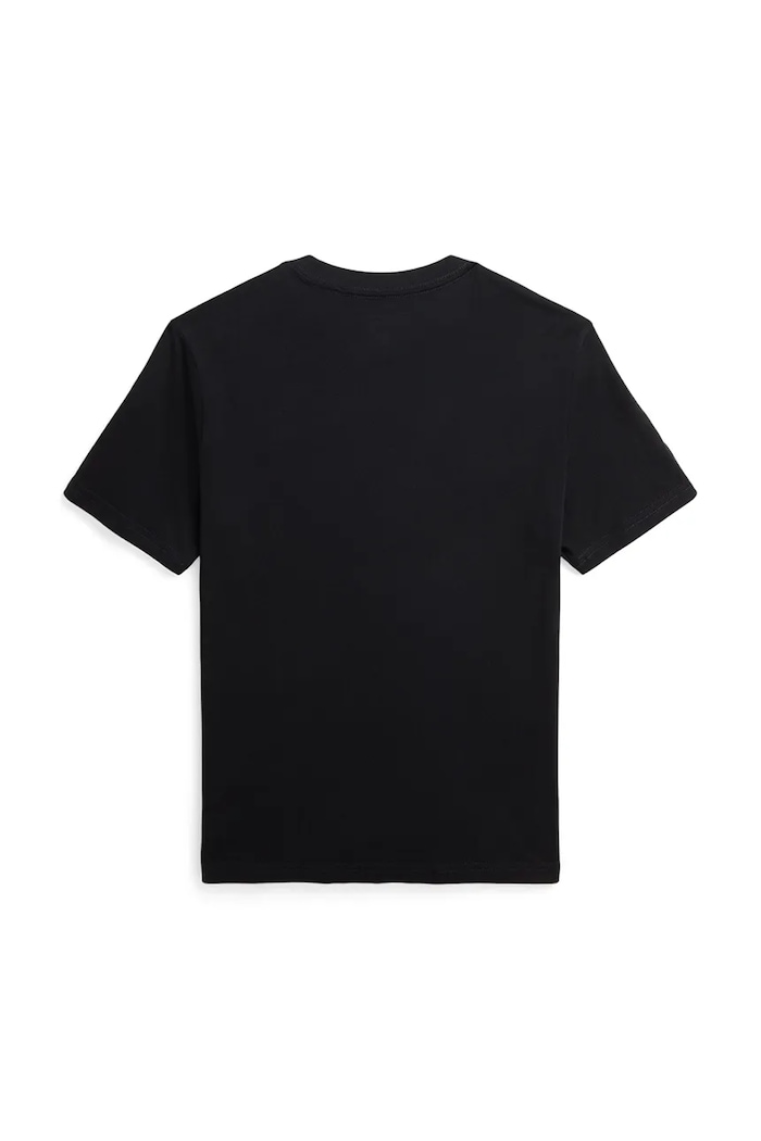 Polo Ralph Lauren t-shirt bawełniany dziecięcy 323832907055 czarny SS25