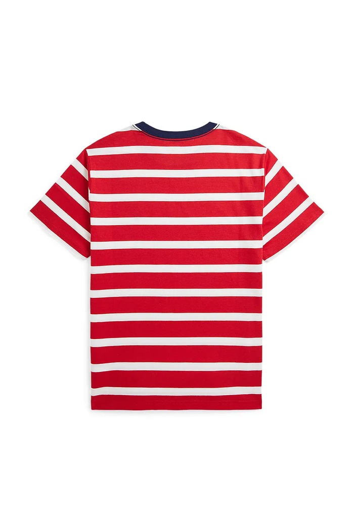 Dětské bavlněné tričko Polo Ralph Lauren 323958170001 červená SS25