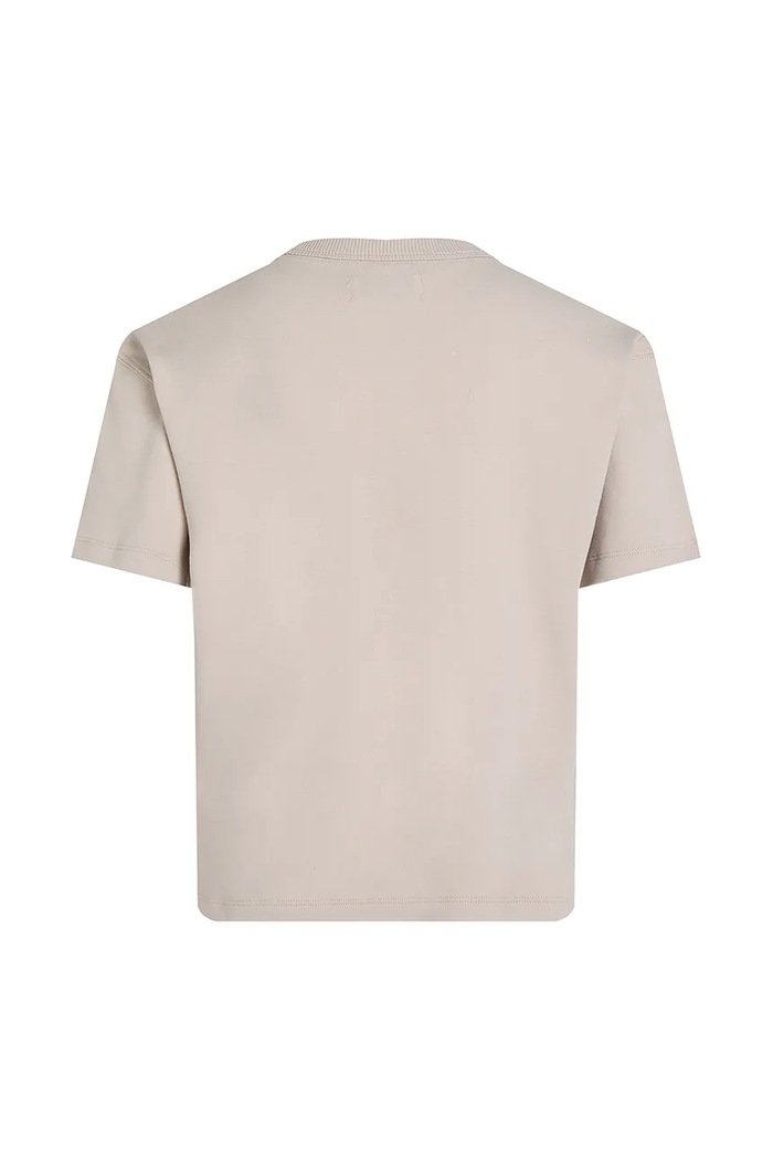 Chłopiec Calvin Klein Jeans t-shirt bawełniany dziecięcy 0 IB0IB02361.PPYA beżowy