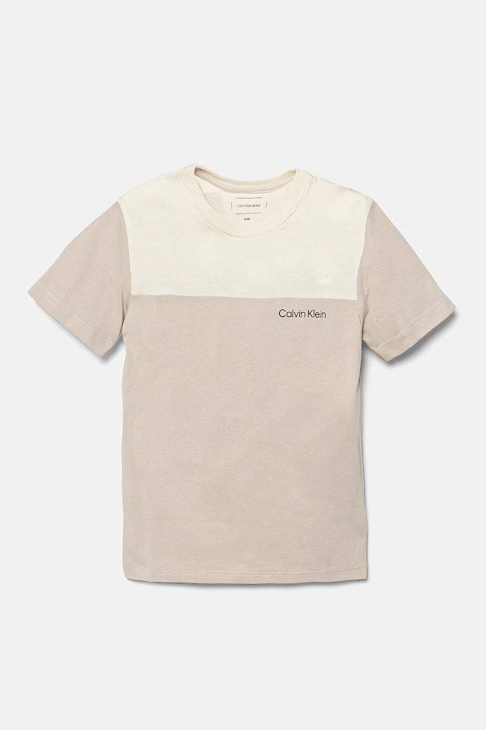 Детска памучна тениска Calvin Klein Jeans (2 броя) тъмносин IB0IB02363.128.176.PPYA