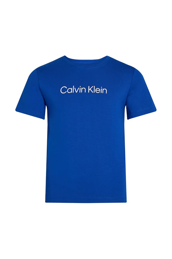 Calvin Klein Jeans gyerek pamut póló IU0IU00682.128.176.PPYA kék SS25