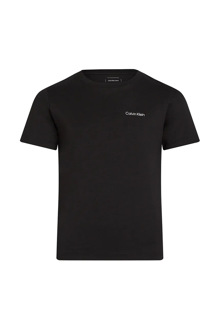 Dětské bavlněné tričko Calvin Klein Jeans 0 IU0IU00683.104.116.PPYA černá SS25