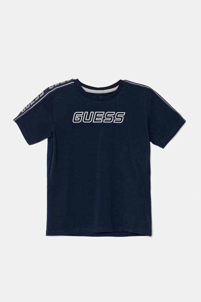 Dětské tričko Guess s elastanem námořnická modř L4YI50.J1314.PPYA