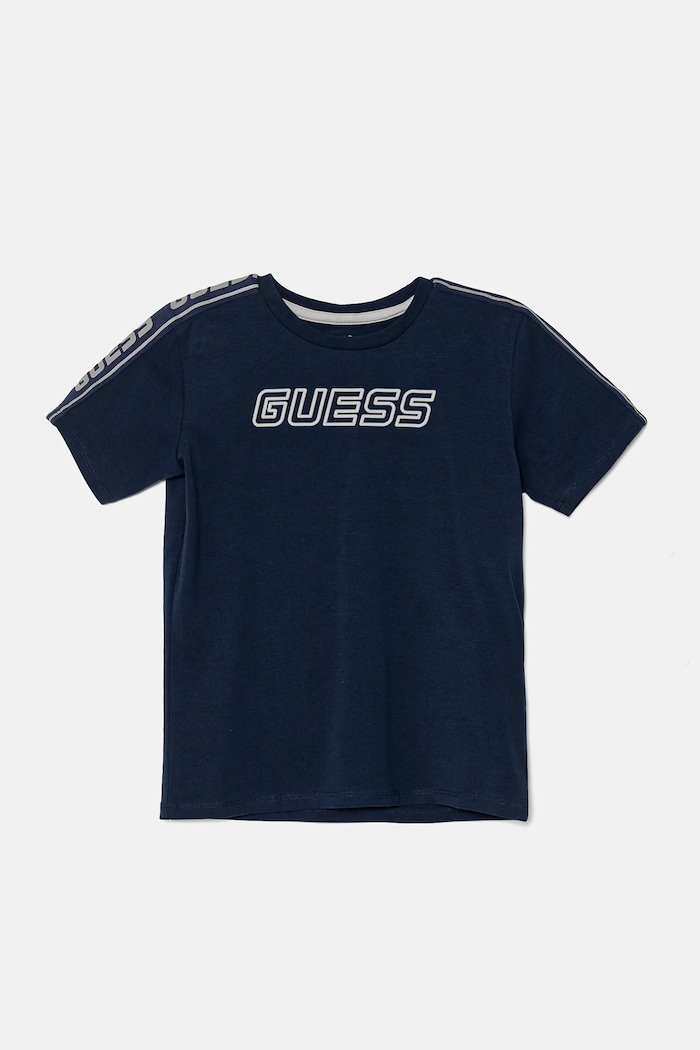 Dětské tričko Guess s elastanem námořnická modř L4YI50.J1314.PPYA