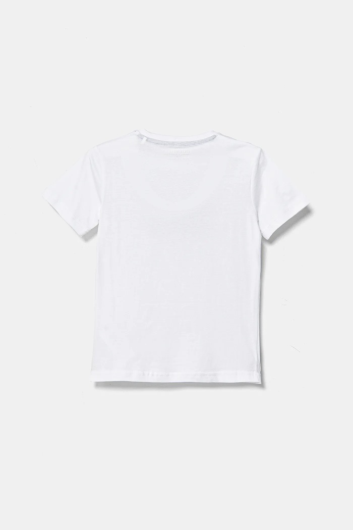 Guess t-shirt bawełniany dziecięcy L5RI13.K8HM4.PPYA biały SS25