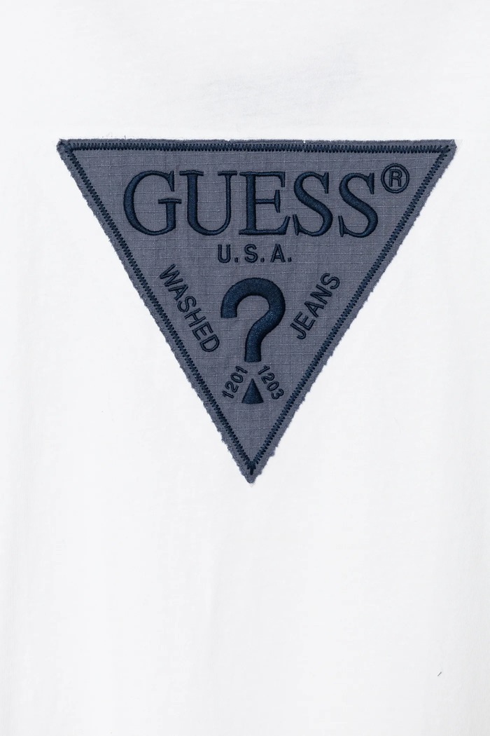 Αγορίστικα Παιδικό βαμβακερό μπλουζάκι Guess L5RI14.K8HM4.PPYA λευκό