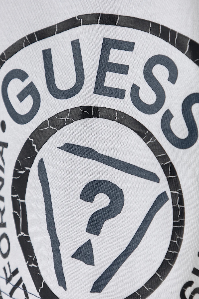 Αγορίστικα Guess Παιδικό βαμβακερό μπλουζάκι Guess N5RI15.K8HM4.PPYA λευκό
