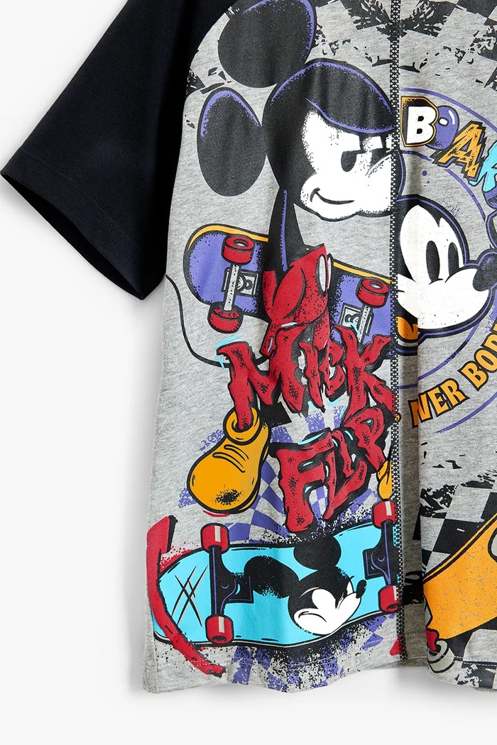 Desigual tricou copii gri 25SBTK04