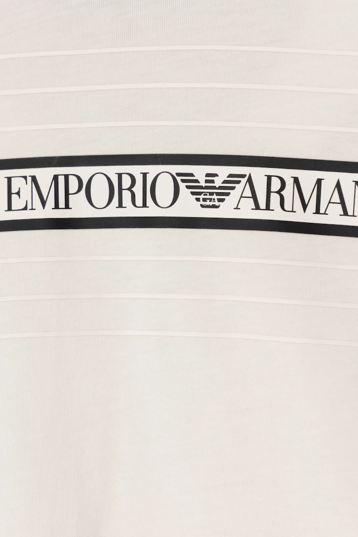 Chłopiec EA7 Emporio Armani t-shirt bawełniany dziecięcy 7B000069.AF10378 beżowy