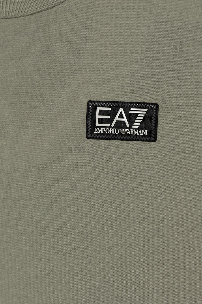 CHLAPEC Dětské bavlněné tričko EA7 Emporio Armani 7B000054.AF10378 zelená