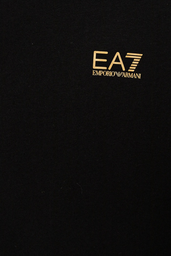 CHLAPEC Dětské bavlněné tričko EA7 Emporio Armani 7B000020.AF10378 černá