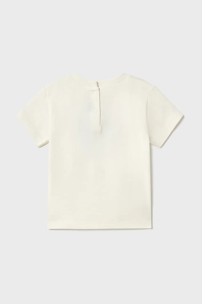 Mayoral t-shirt dziecięcy 1052.3B.Baby.PPYA beżowy SS25