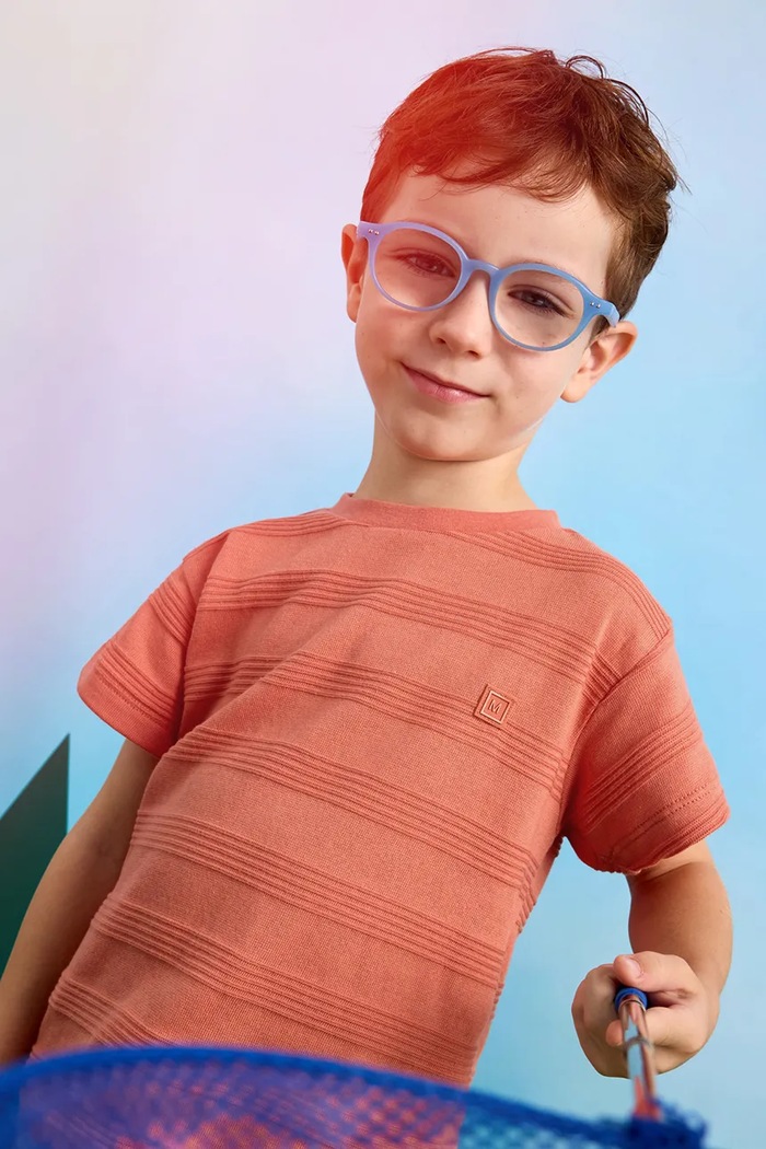 Dětské tričko Mayoral kulatý oranžová 3028.5D.Mini.PPYA