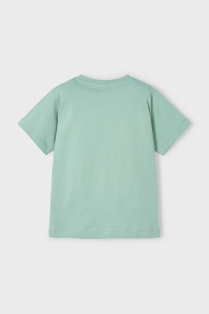 Chłopiec Mayoral t-shirt bawełniany dziecięcy 3042.5H.Mini.PPYA zielony