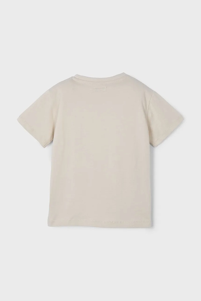 Chłopiec Mayoral t-shirt bawełniany dziecięcy 3045.5H.Mini.PPYA beżowy