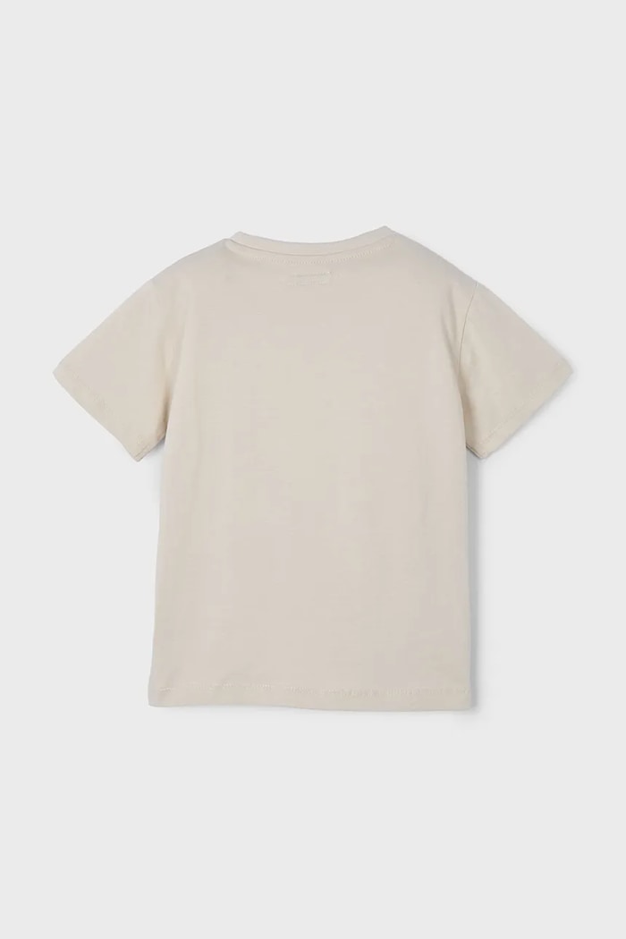 Chłopiec Mayoral t-shirt bawełniany dziecięcy 3045.5H.Mini.PPYA beżowy