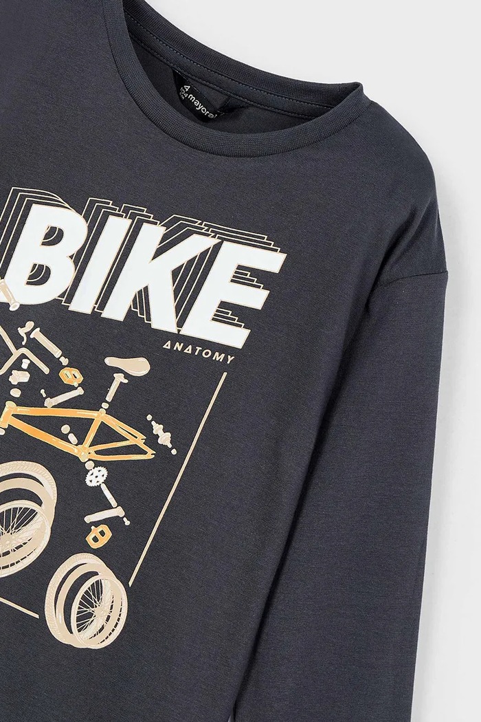 Chłopiec Mayoral longsleeve bawełniany dziecięcy 3051.5F.Mini.PPYA czarny