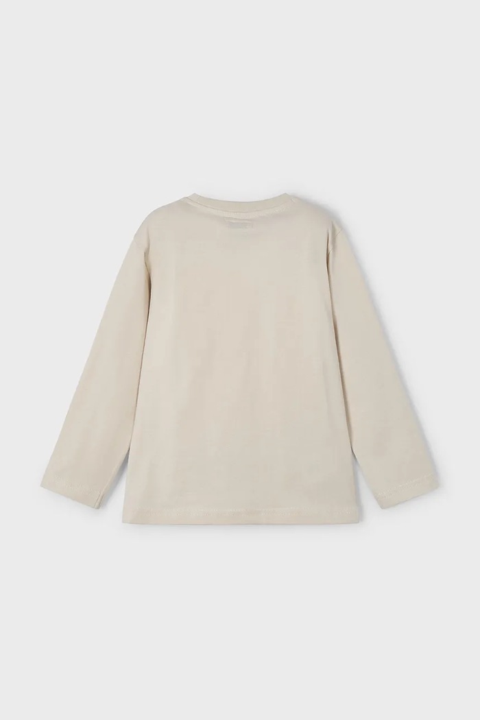 Chłopiec Mayoral longsleeve bawełniany dziecięcy 3052.5H.Mini.PPYA beżowy