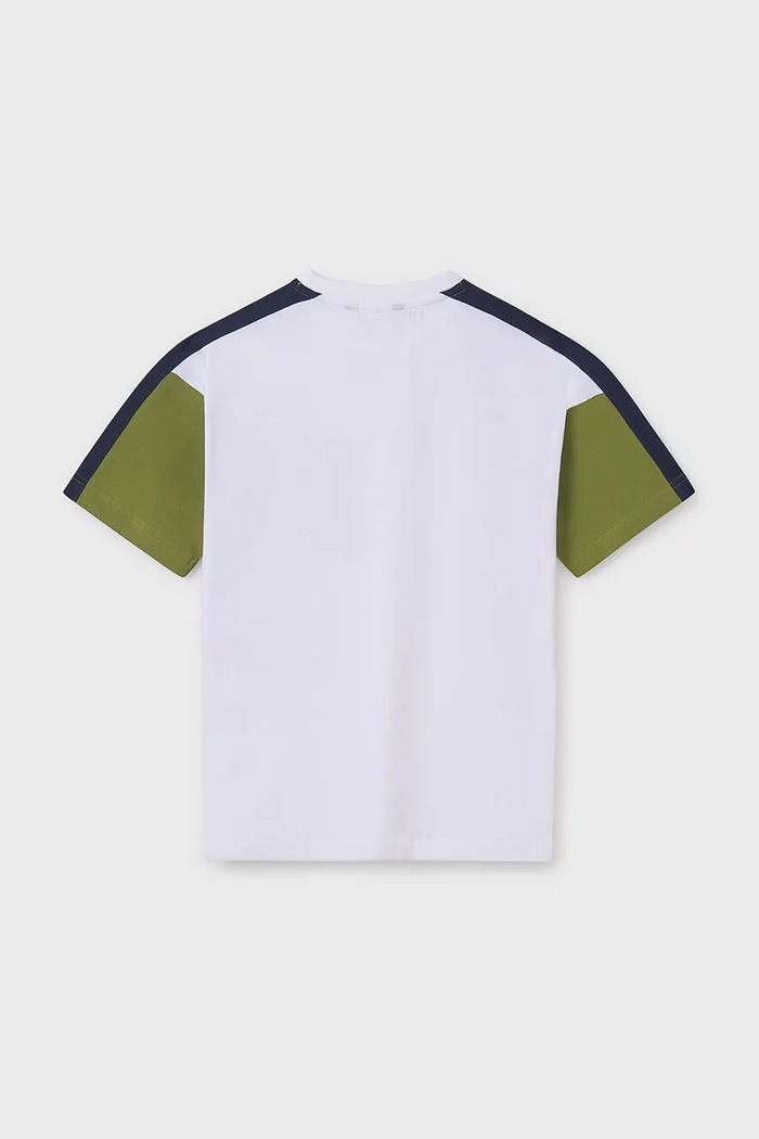 Chłopiec Mayoral t-shirt bawełniany dziecięcy 6015.7F.Junior.PPYA zielony
