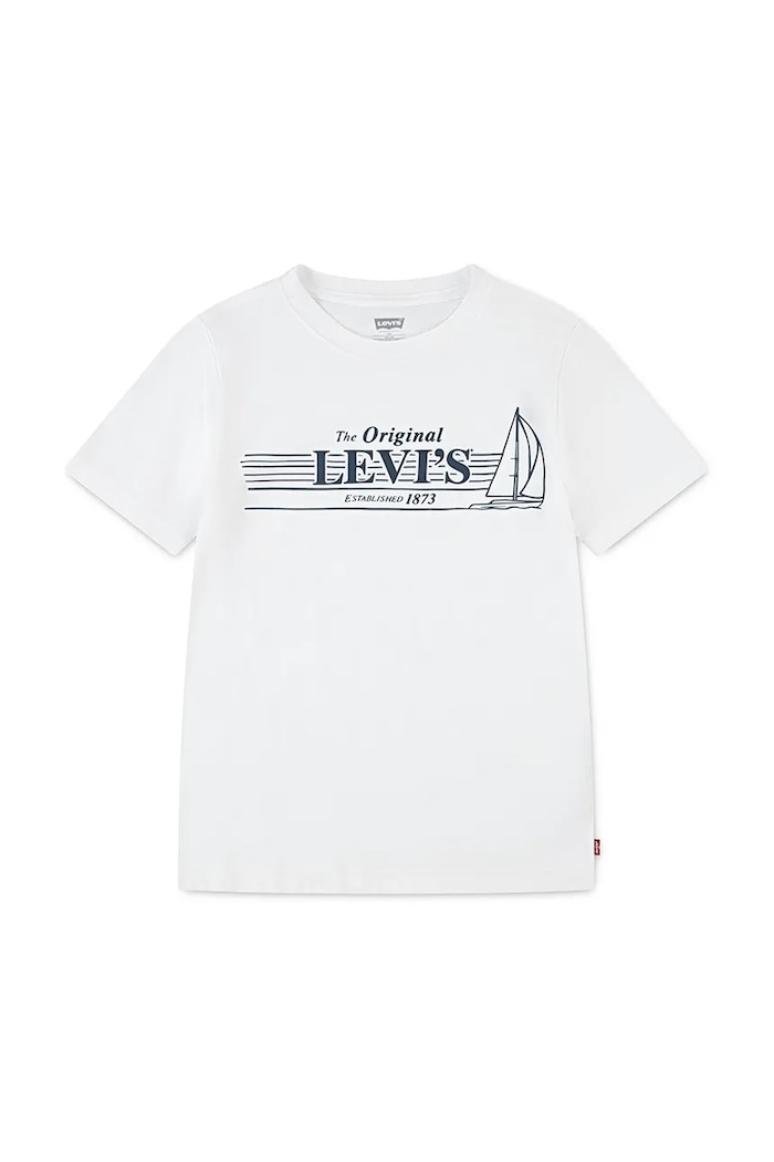 Dětské tričko Levi's MID DAY SAIL TEE kulatý bílá 8EM283