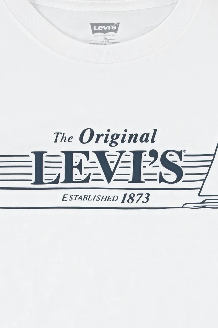 CHLAPEC Dětské tričko Levi's MID DAY SAIL TEE 8EM283 bílá