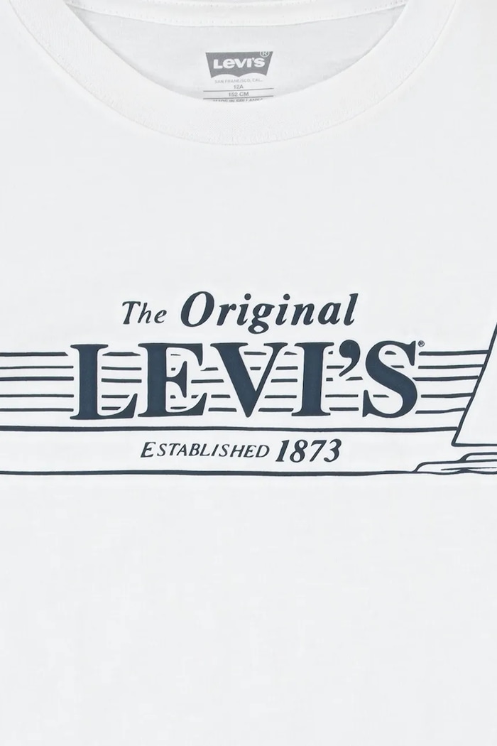 CHLAPEC Dětské tričko Levi's MID DAY SAIL TEE 8EM283 bílá