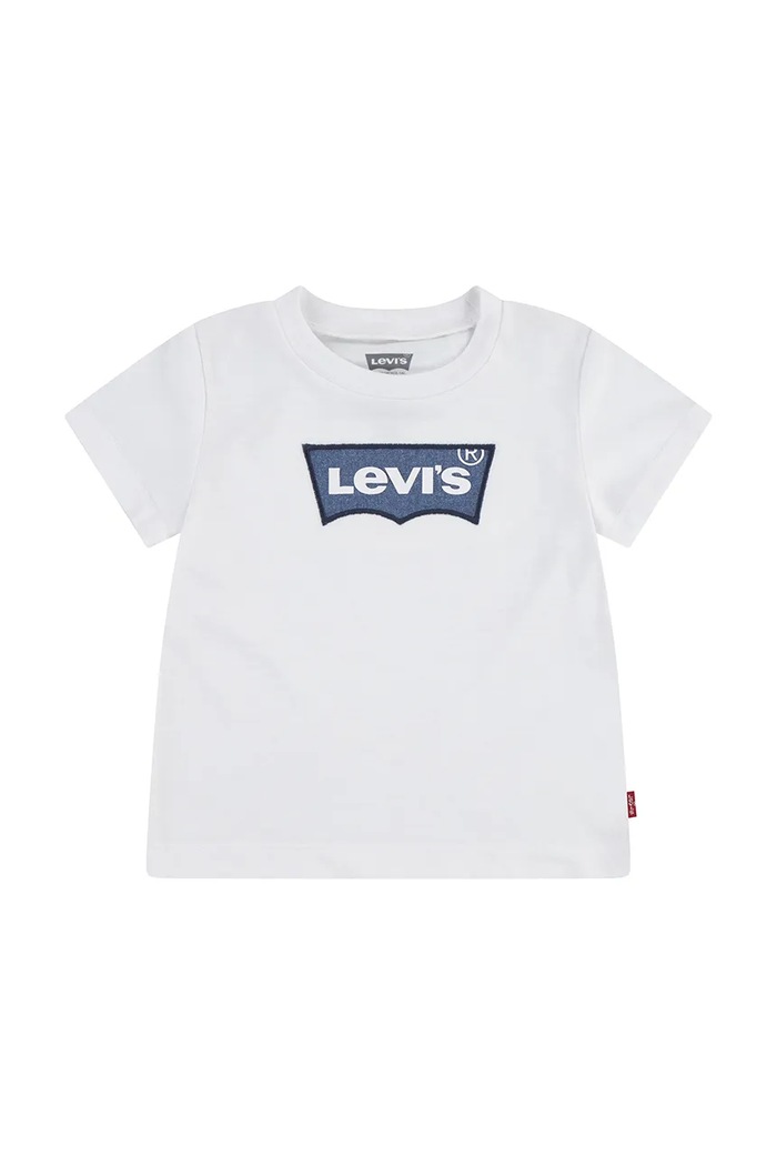 Dětské tričko Levi's MY FIRST BATWING TEE kulatý bílá 6EM318