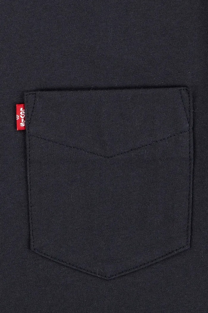 CHLAPEC Dětské bavlněné tričko Levi's SUNSET POCKET TEE 8EM359 černá