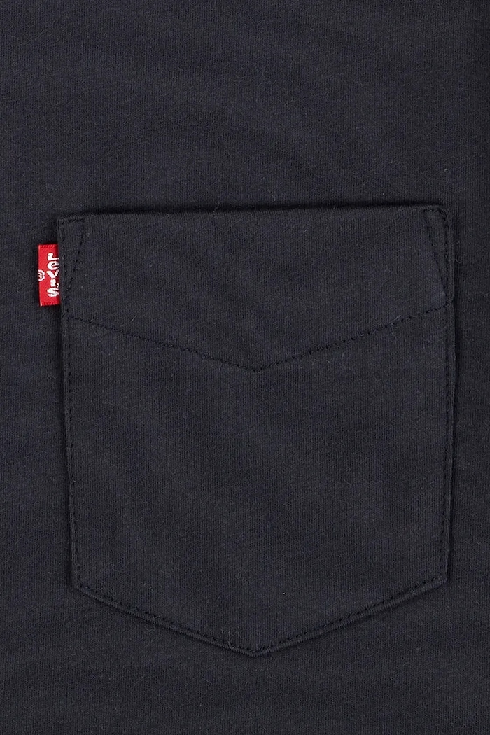CHLAPEC Dětské bavlněné tričko Levi's SUNSET POCKET TEE 8EM359 černá