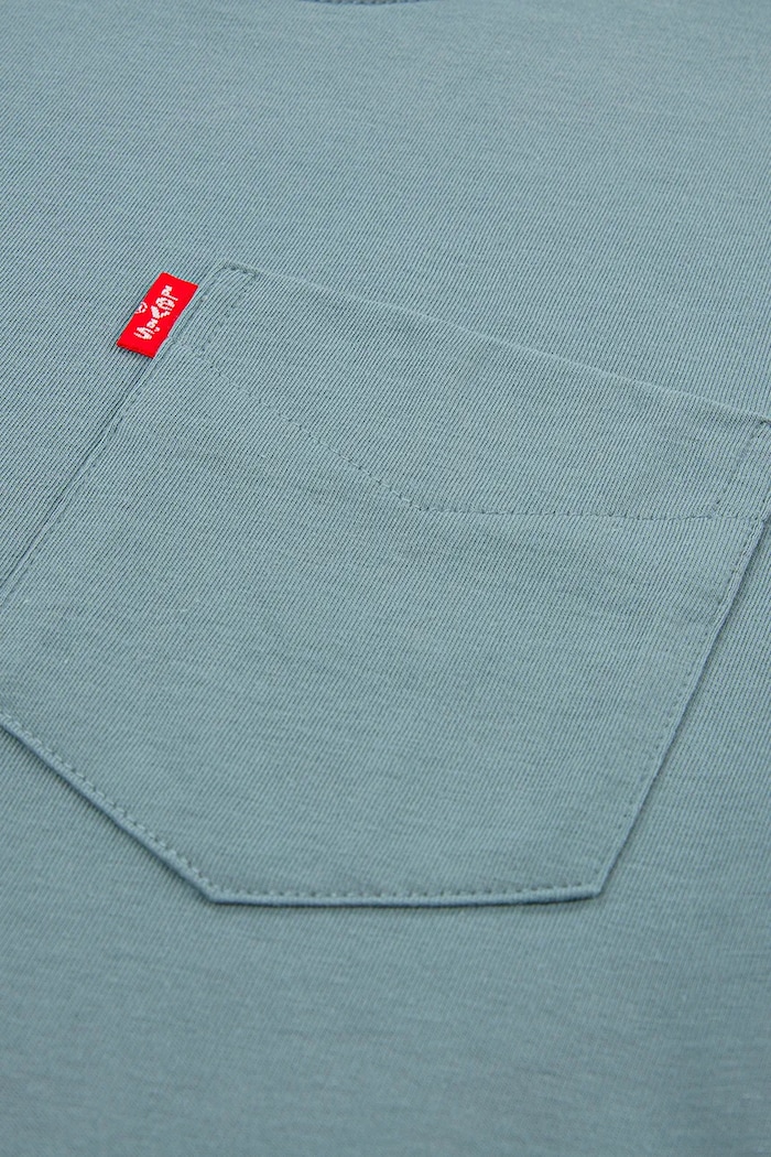 Băieți Levi's tricou de bumbac pentru copii SUNSET POCKET TEE 9EM359 albastru
