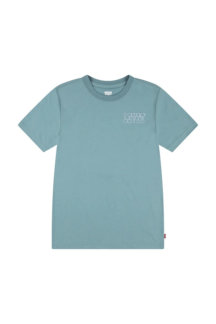 Dječja majica kratkih rukava Levi's SUN BURST TEE 9EM655 tirkizna SS25