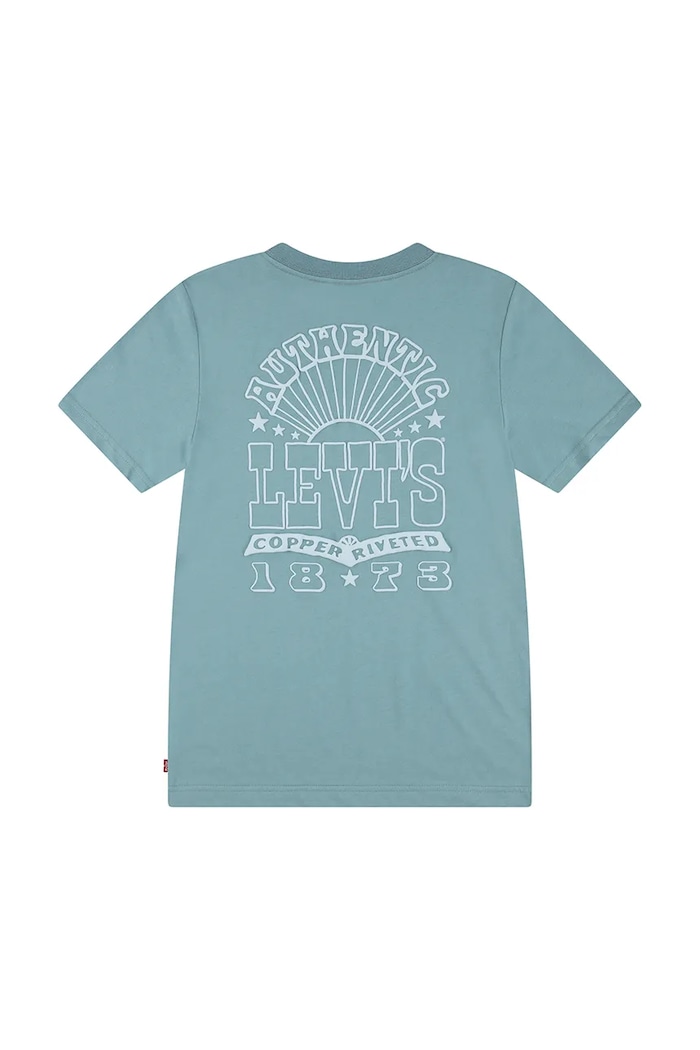 Dječaci Dječja majica kratkih rukava Levi's SUN BURST TEE 9EM655 tirkizna