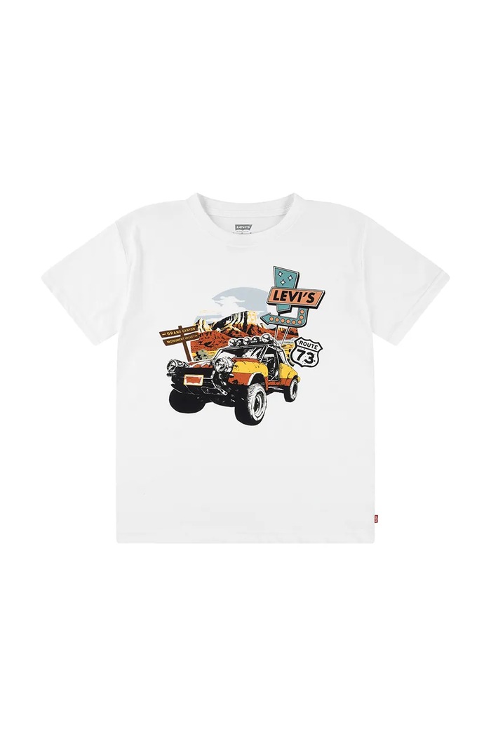 Levi's tricou copii DAY TRIP TEE print alb 9EM787