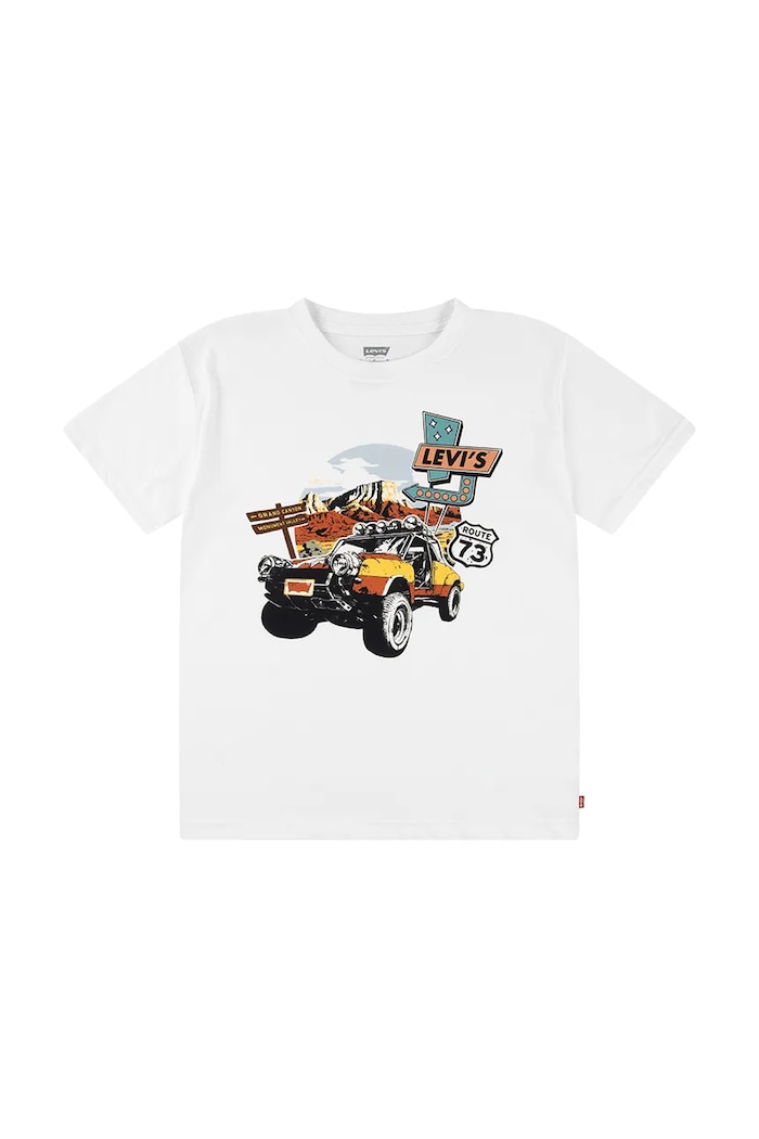 Levi's tricou copii DAY TRIP TEE print alb 9EM787