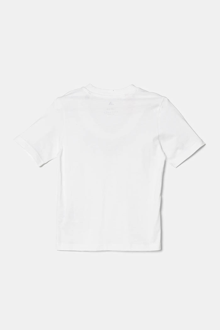 Παιδικό βαμβακερό μπλουζάκι adidas JX6871 λευκό SS25