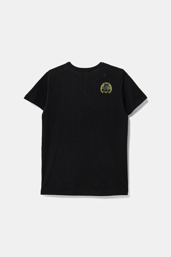 The North Face t-shirt bawełniany dziecięcy GRAPHIC RELAXED S/S TEE NF0A8AXGJK31 czarny SS25