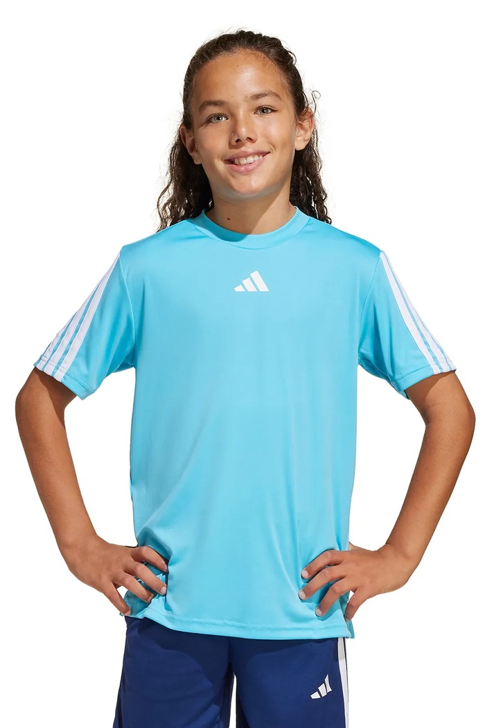 adidas t-shirt dziecięcy pozostałe niebieski JJ1036