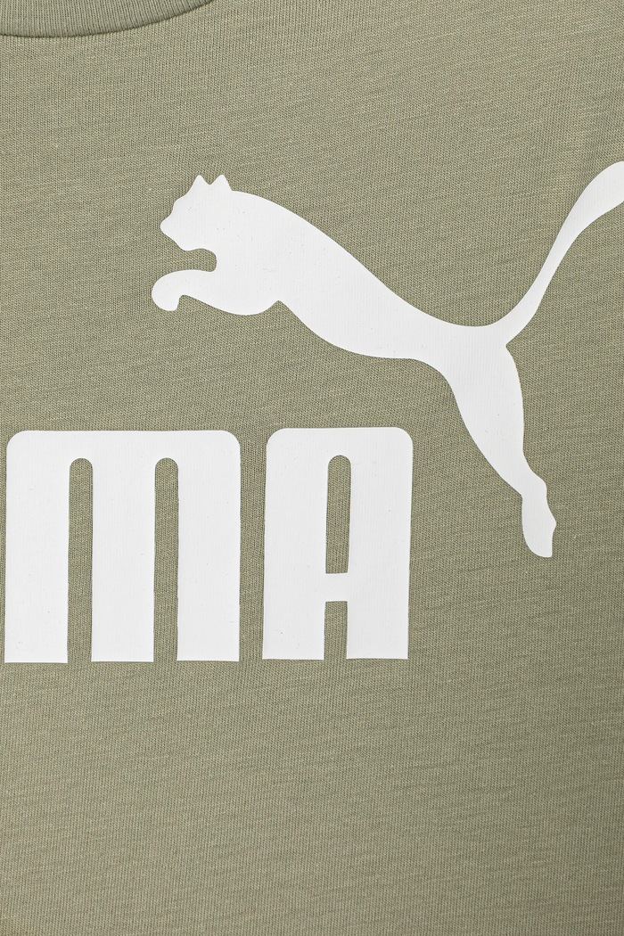 Chłopiec Puma t-shirt bawełniany dziecięcy ESS No. 1 Logo Tee 684906 zielony