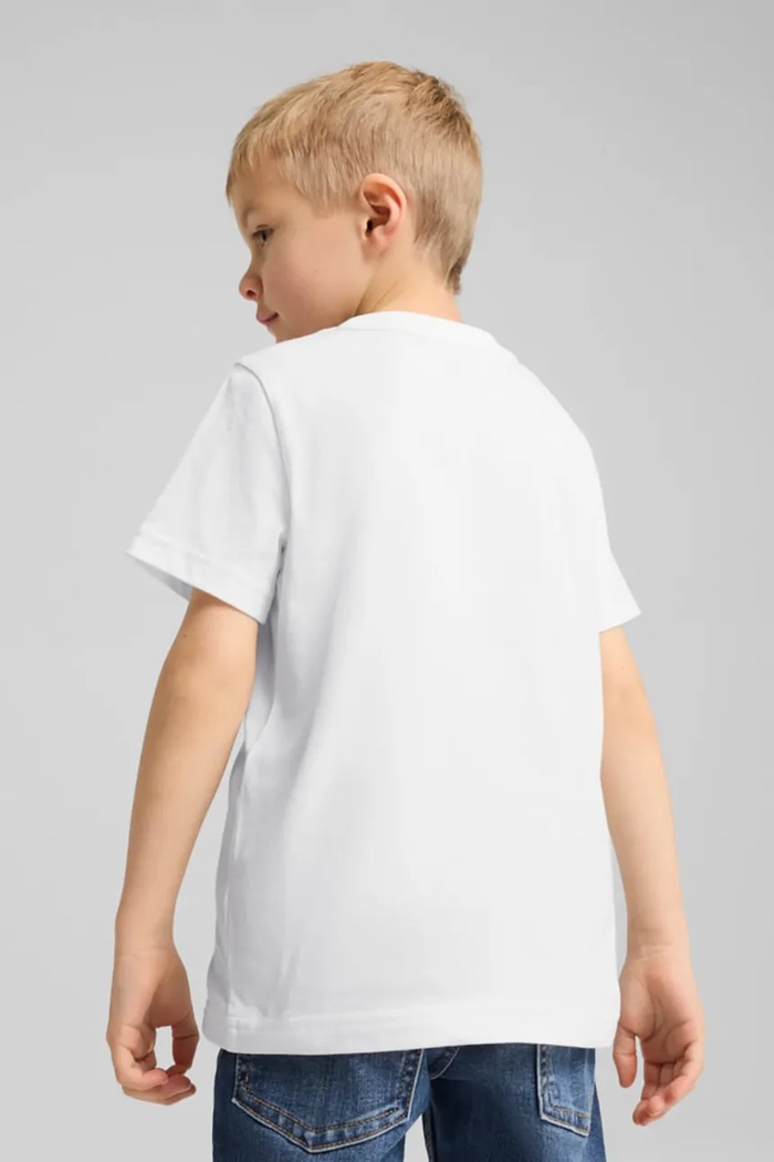 Otroška bombažna kratka majica Puma ESS No. 1 Logo Tee 684930 bela