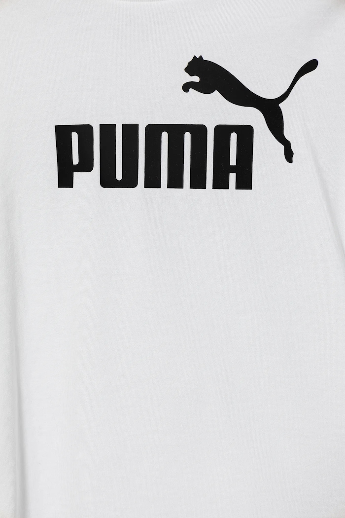 Otroška bombažna kratka majica Puma ESS No. 1 Logo Tee bela 684930