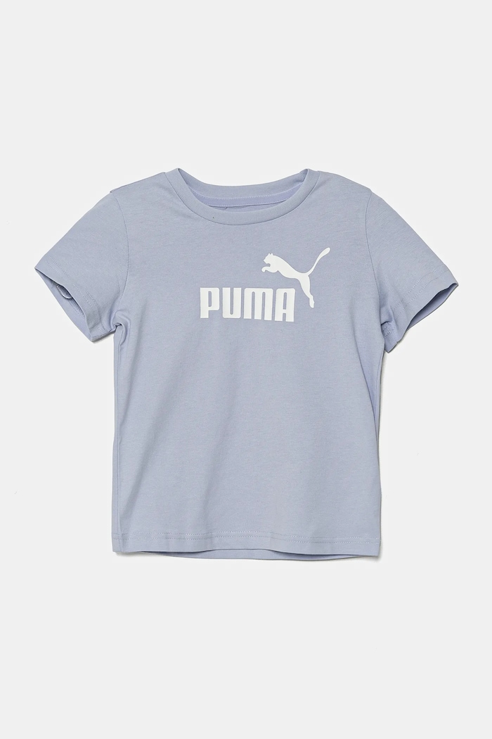 Puma tricou de bumbac pentru copii ESS No. 1 Logo Tee print albastru 684930