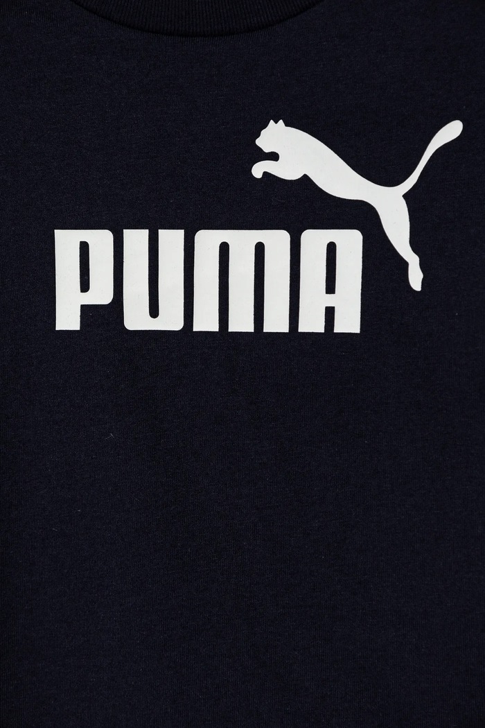 Chłopiec Puma t-shirt bawełniany dziecięcy ESS No. 1 Logo Tee 684930 granatowy