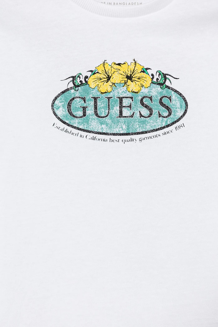 Момче Детска памучна тениска Guess L5GI19.K8HM4.PPYA бял