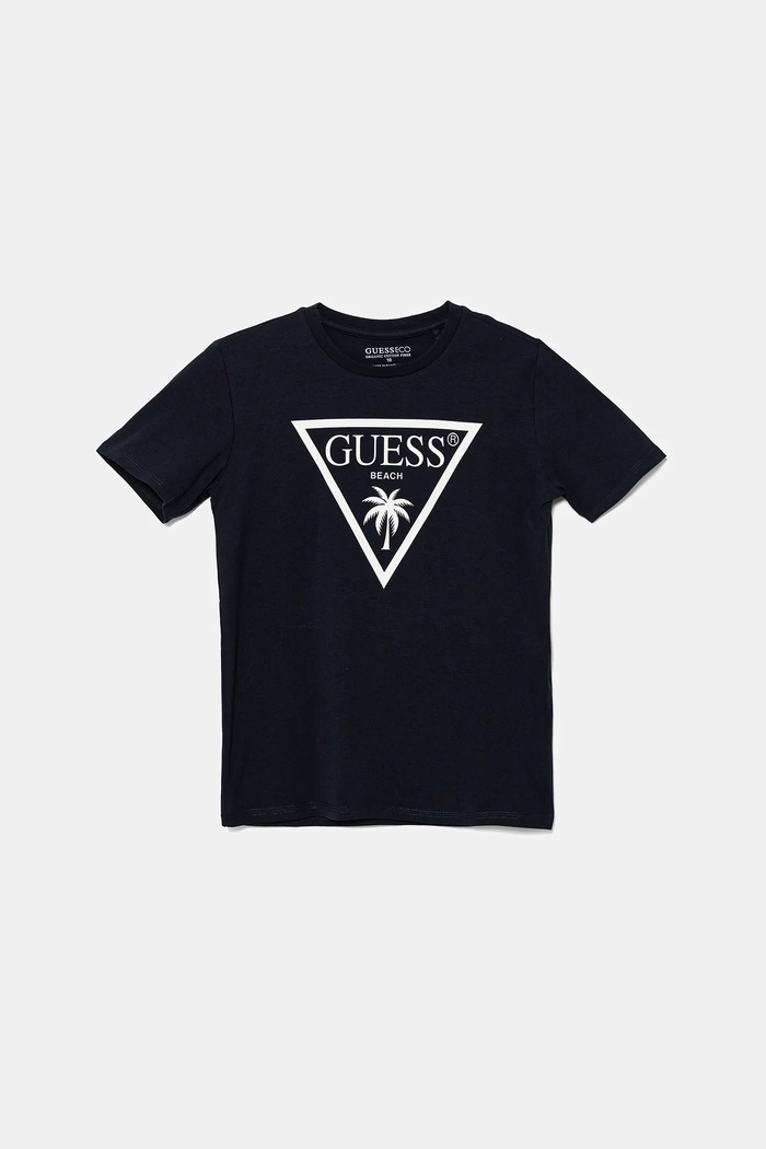 Dětské tričko Guess s elastanem námořnická modř L5GI29.J1314.PPYA