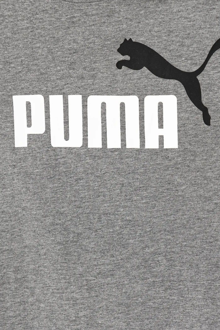 Otroška bombažna kratka majica Puma ESS 2 COLOR No.1 Logo Tee siva 685778