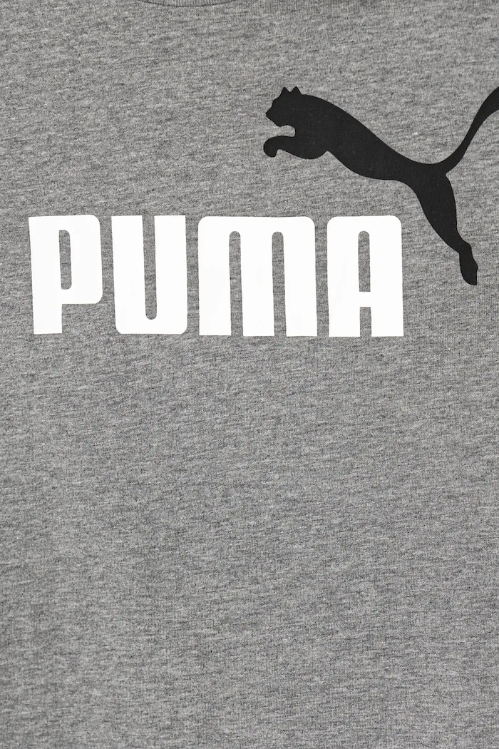 Otroška bombažna kratka majica Puma ESS 2 COLOR No.1 Logo Tee siva 685778